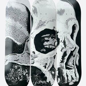 Amiri Wes Lang Black & White The Dream 3 Piece Skate Deck Set